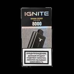 Электронная сигарета IGNITE V80 8000 затяжек Банан вишня