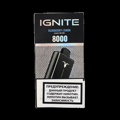 Электронная сигарета IGNITE V80 8000 затяжек Черника лимон