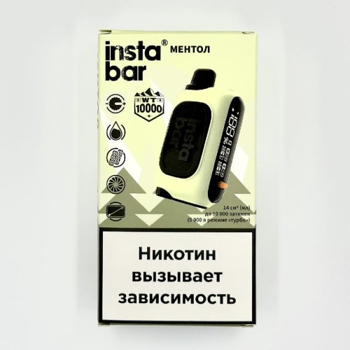 Электронная сигарета INSTABAR WT 10000 by PLONQ Ментол