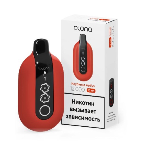 Электронная сигарета PLONQ ULTRA 12000 затяжек Клубника Арбуз