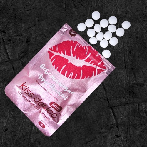 Леденцы Kiss Delice Mini - Роза, личи и мята